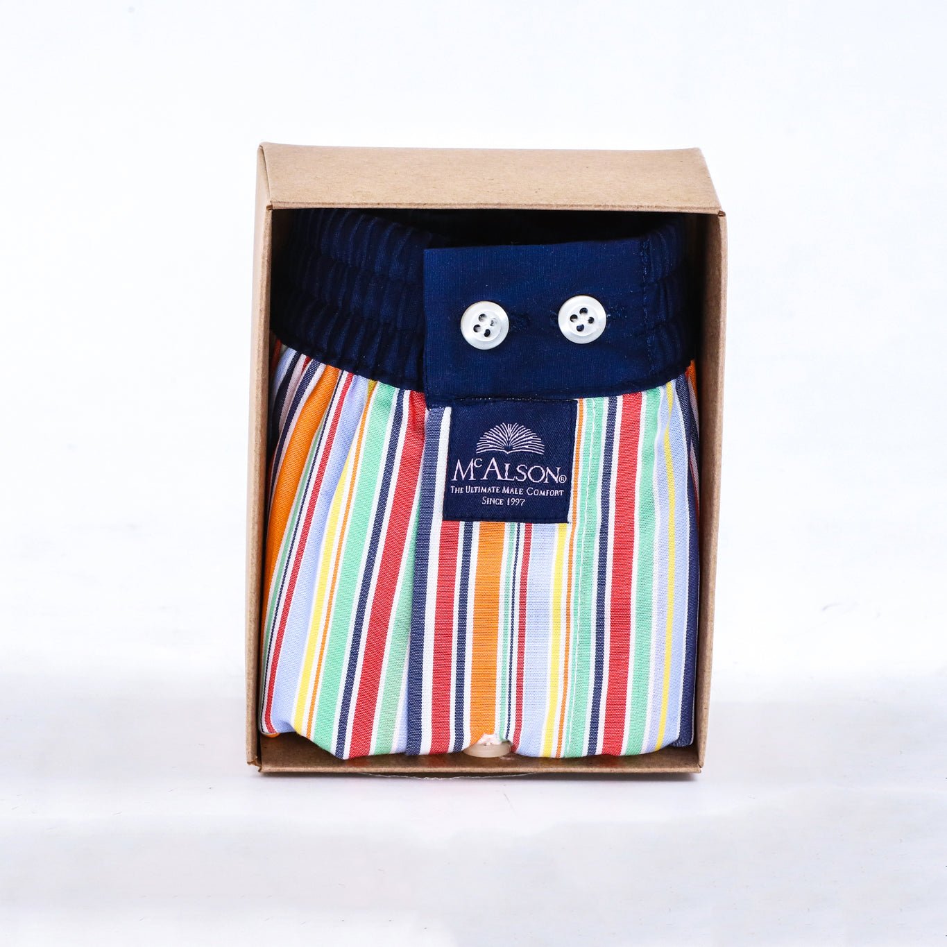 Boxer millerighe multicolor McAlson - MONSIEUR