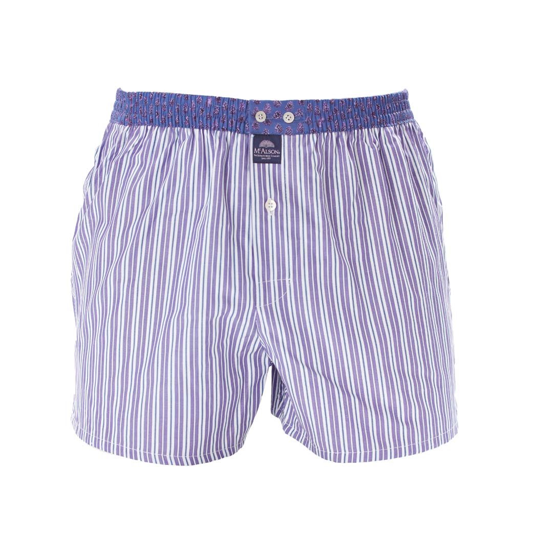 Boxer rigato viola McAlson - MONSIEUR