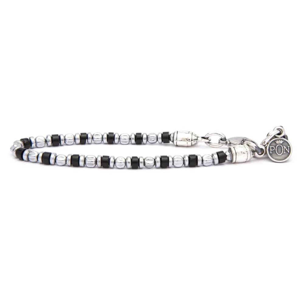 Bracciale granina dischetto onice PON - MONSIEUR