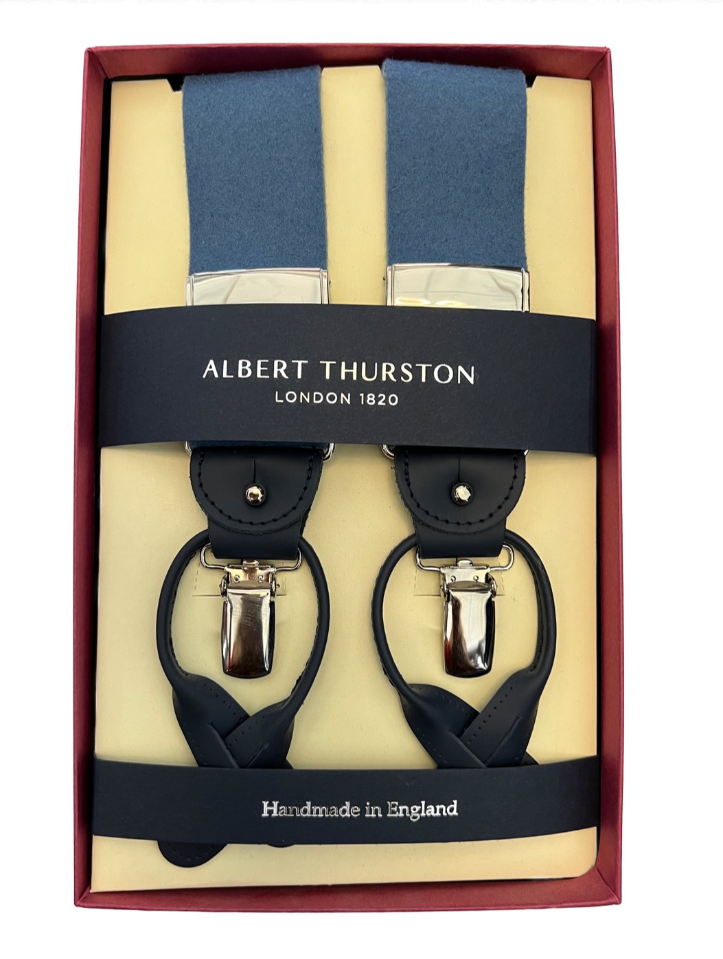 Bretelle wool felt carta da zucchero Albert Thurston - MONSIEUR