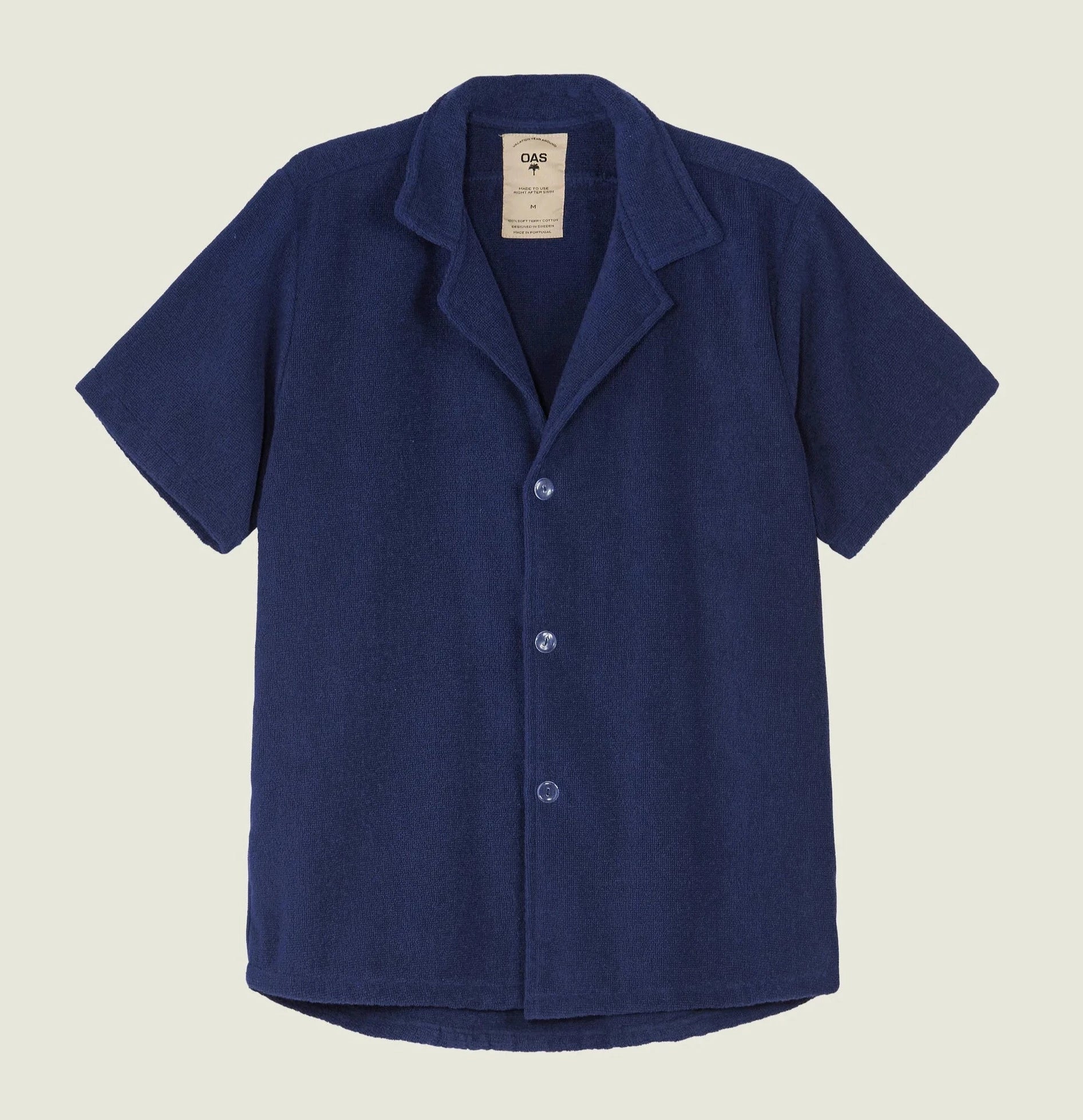 Camicia spugna blu OAS - MONSIEUR