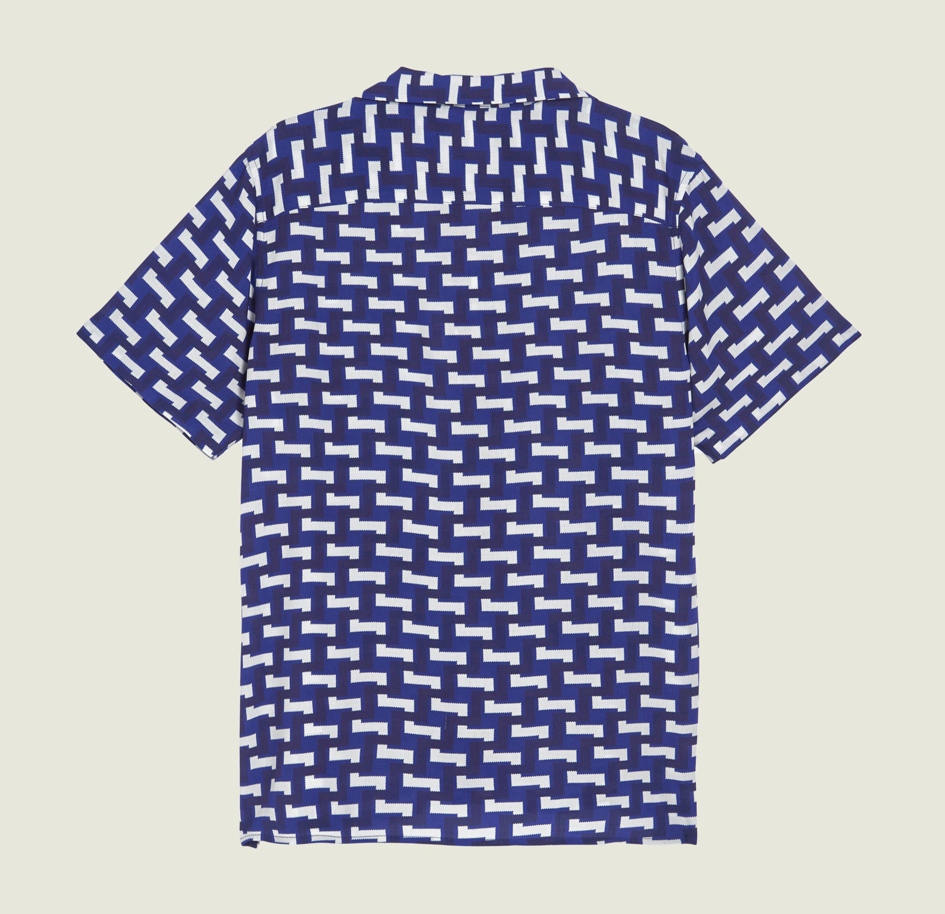 Camicia viscosa lazer zig blue OAS - MONSIEUR