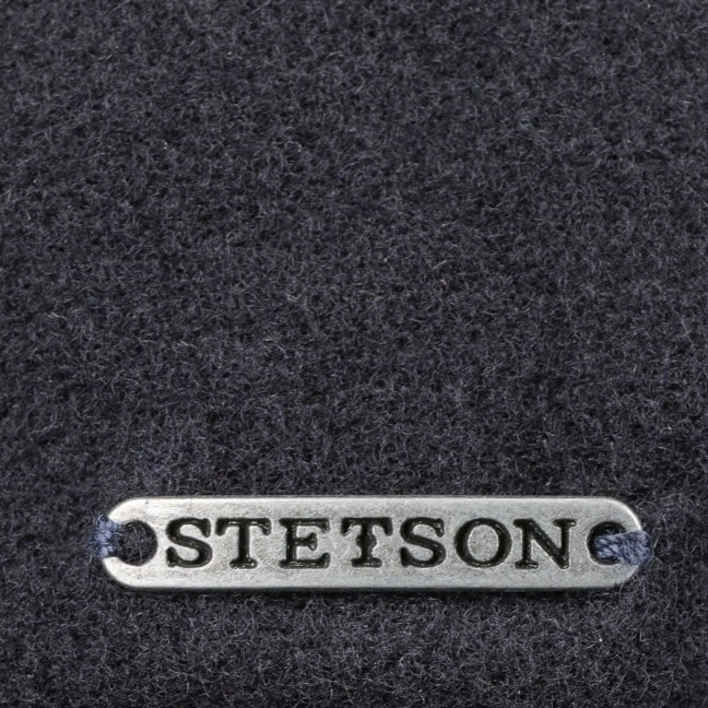 Cappellino baseball con paraorecchie lana cashmere blu scuro Stetson - MONSIEUR