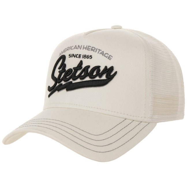Cappellino Trucker American Heritage bianco crema Stetson - MONSIEUR