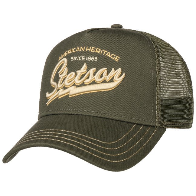 Cappellino Trucker American Heritage verde oliva Stetson - MONSIEUR