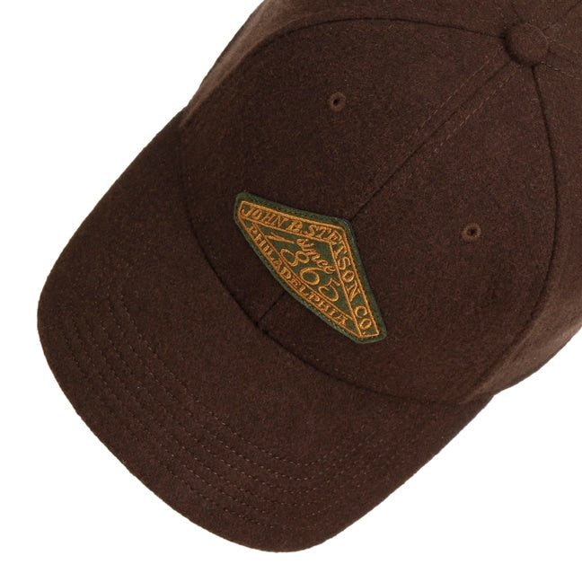 Cappellino Vintage Logo Patch lana moro Stetson - MONSIEUR