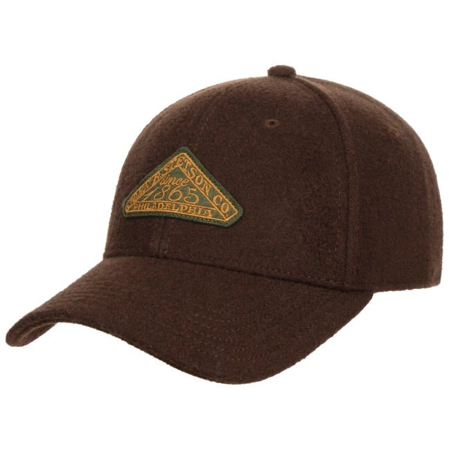 Cappellino Vintage Logo Patch lana moro Stetson - MONSIEUR