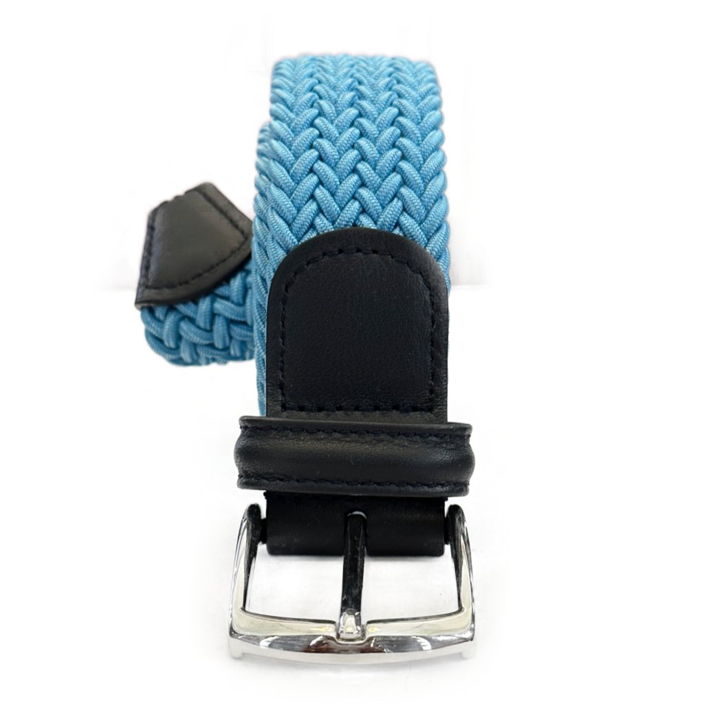 Cintura elasticizzata azzurra rifinita blu Monsieur - MONSIEUR