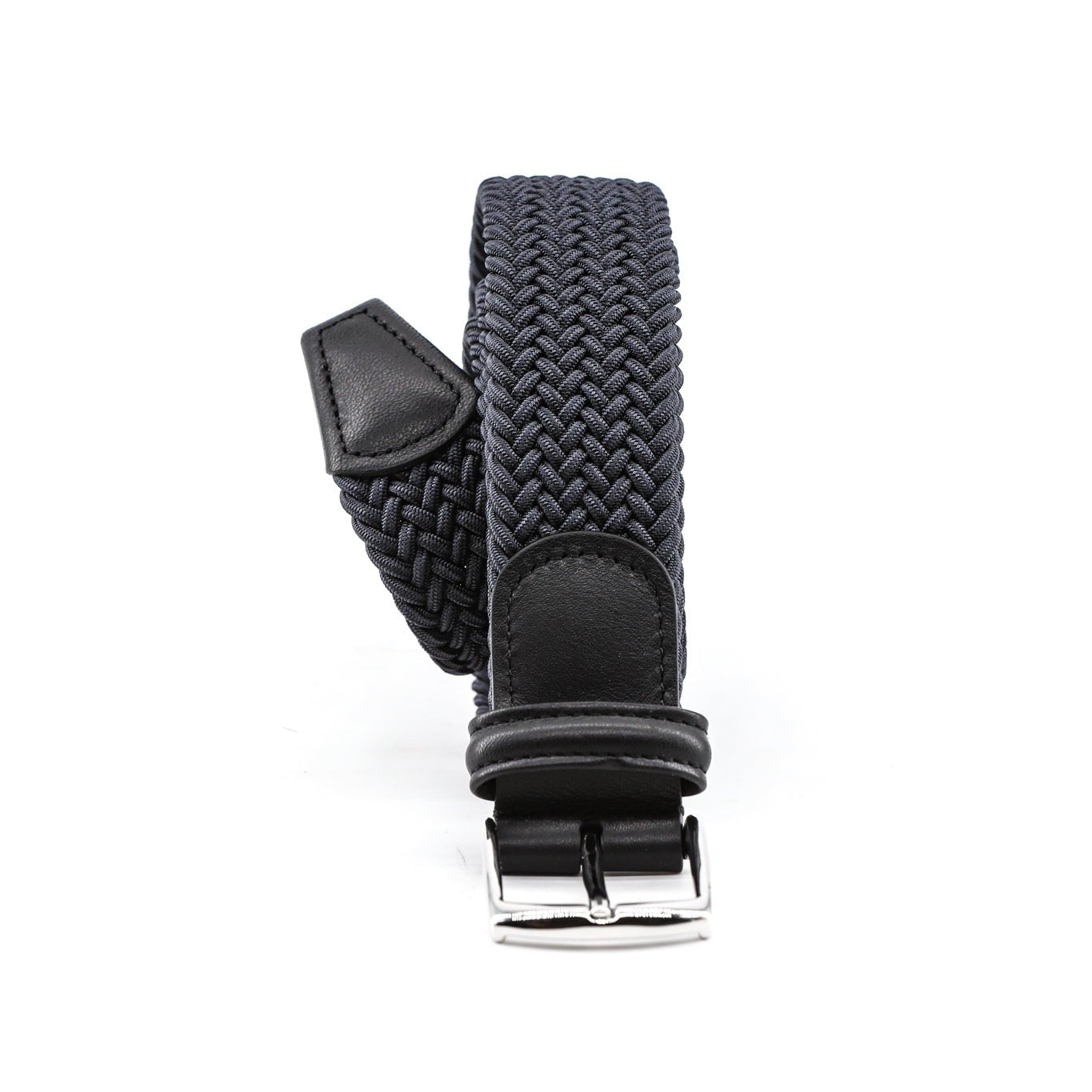 Cintura elasticizzata grigia rifinita nero Monsieur - MONSIEUR