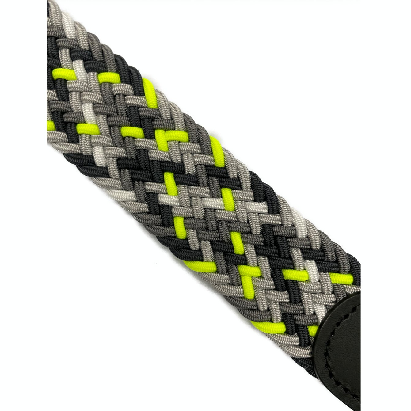 Cintura elasticizzata multicolor nera grigia giallo fluorescente rifinita nera Monsieur - MONSIEUR