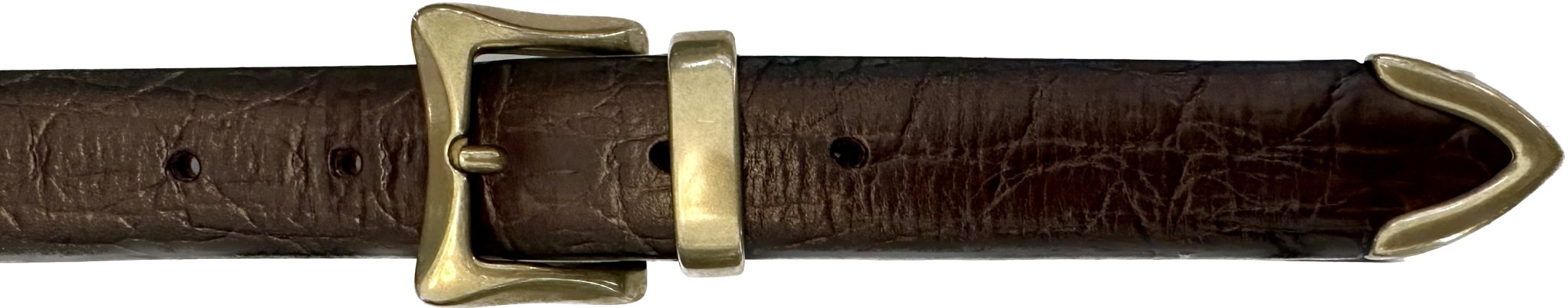 Cintura texana cocco stampato moro Monsieur - MONSIEUR