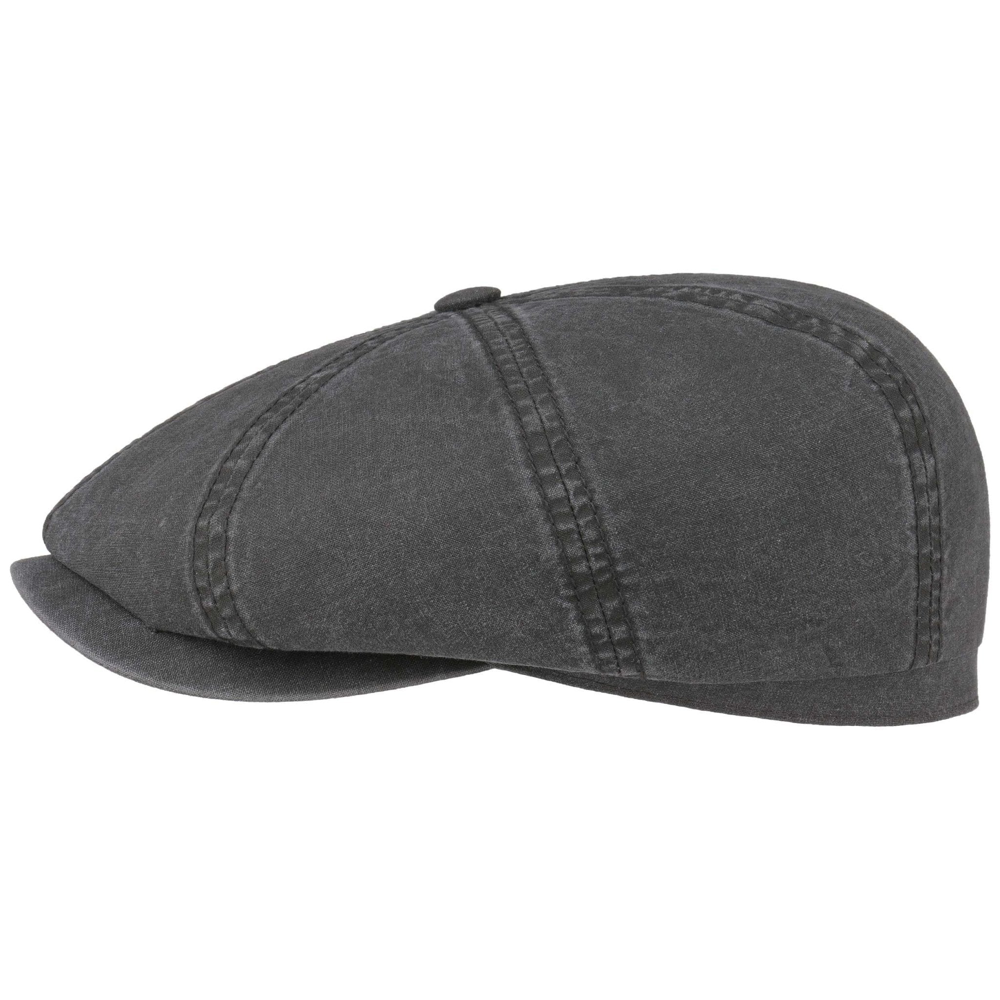 Coppola Hatteras cotone dèlavè nero Stetson - MONSIEUR