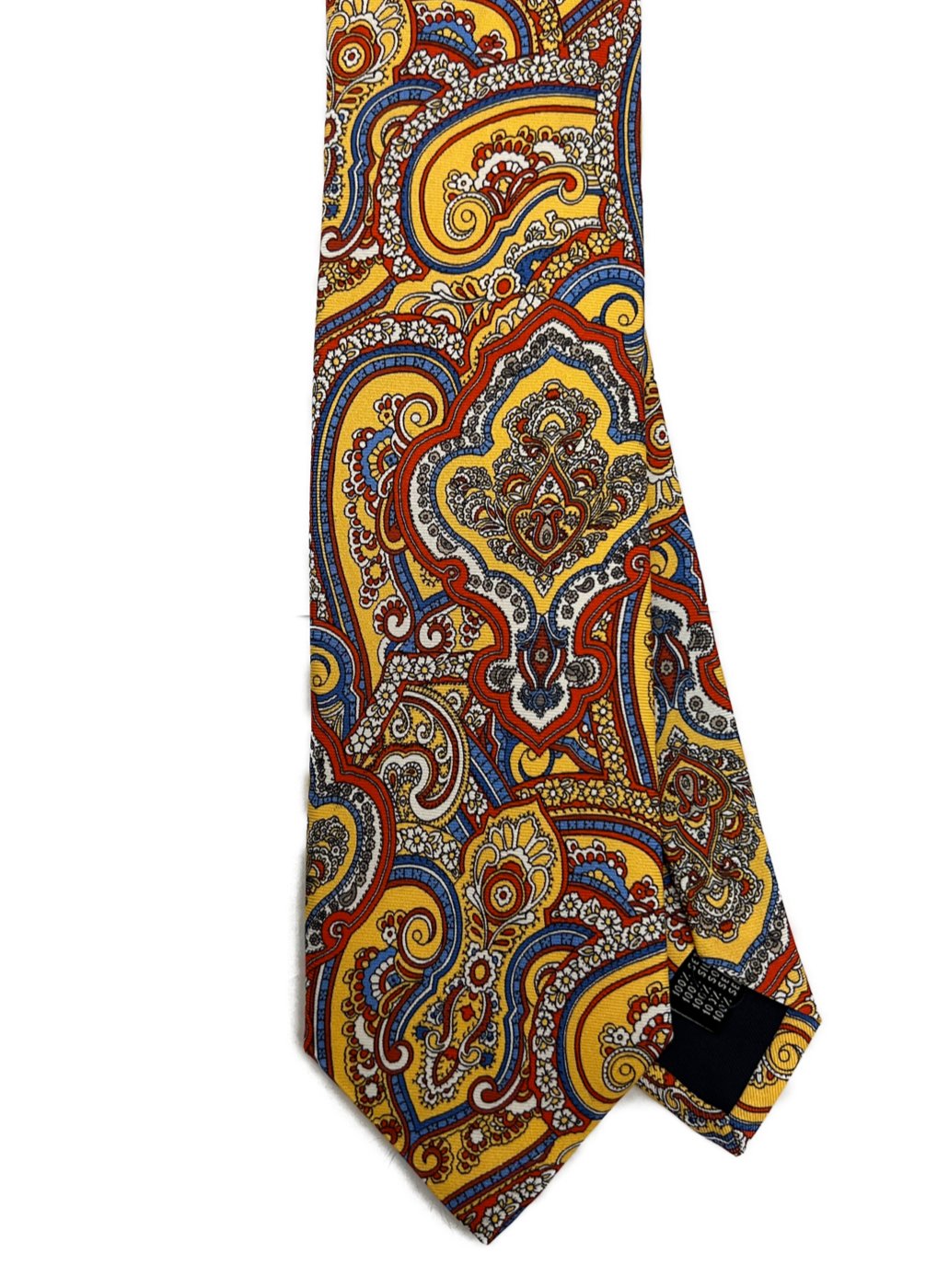 Cravatta seta big paisley gialla Monsieur - MONSIEUR