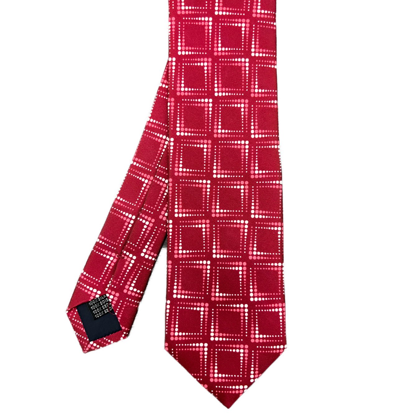 Cravatta seta big square rossa Monsieur - MONSIEUR
