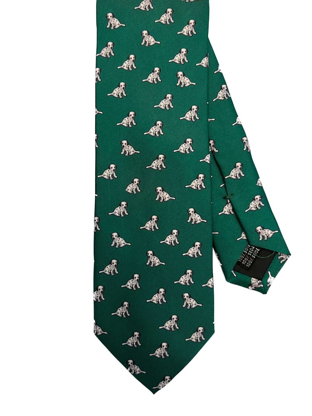 Cravatta seta dalmata verde Monsieur - MONSIEUR