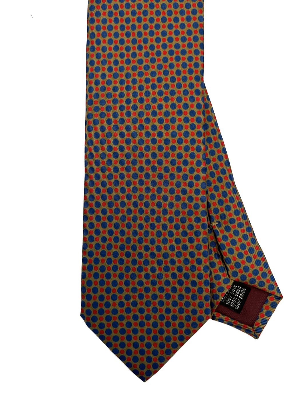 Cravatta seta multi dot verde rossa blu Monsieur - MONSIEUR
