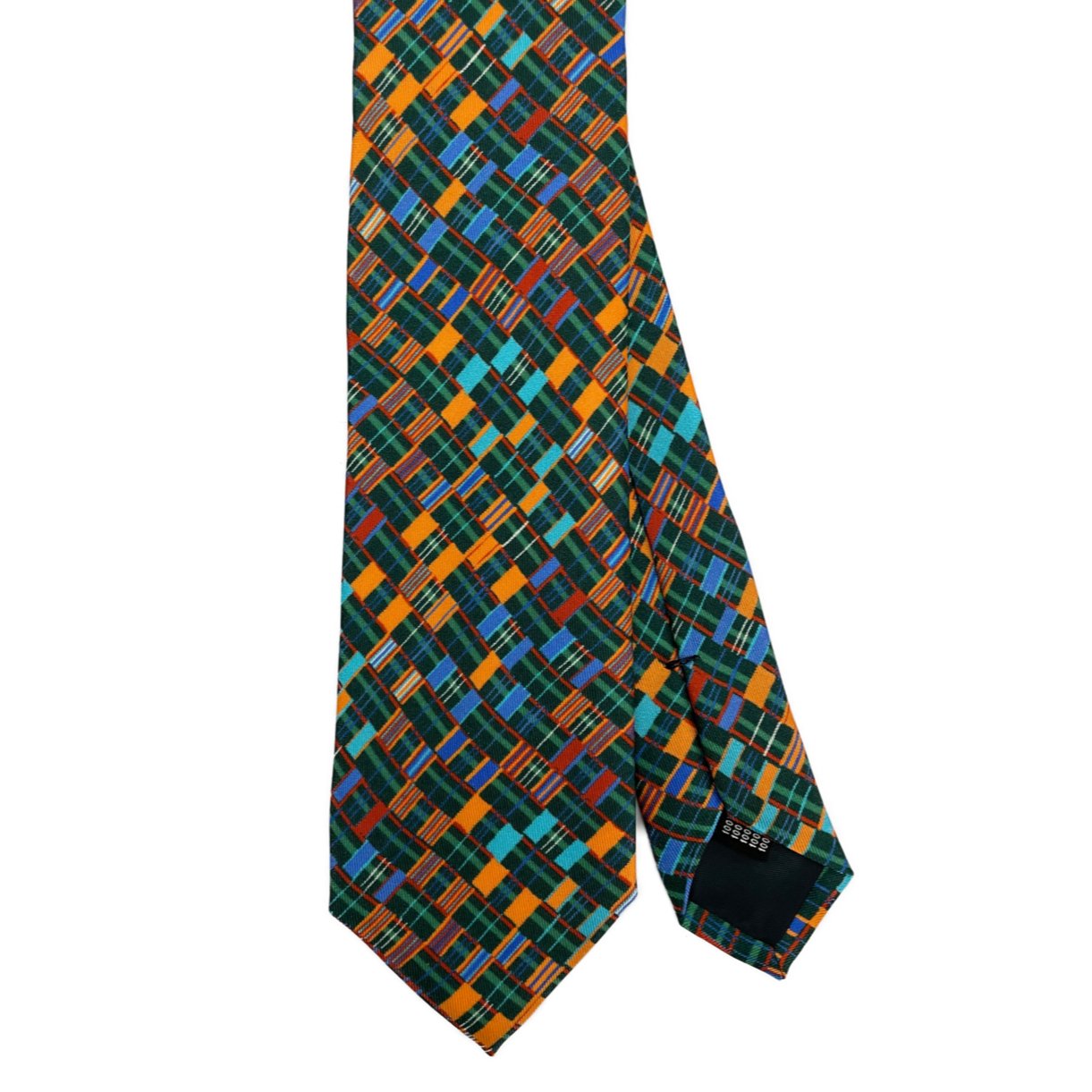 Cravatta seta new madras verde Monsieur - MONSIEUR