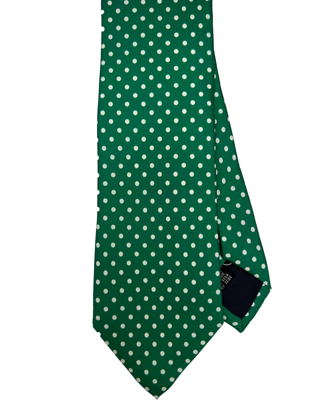Cravatta seta pois verde Monsieur - MONSIEUR