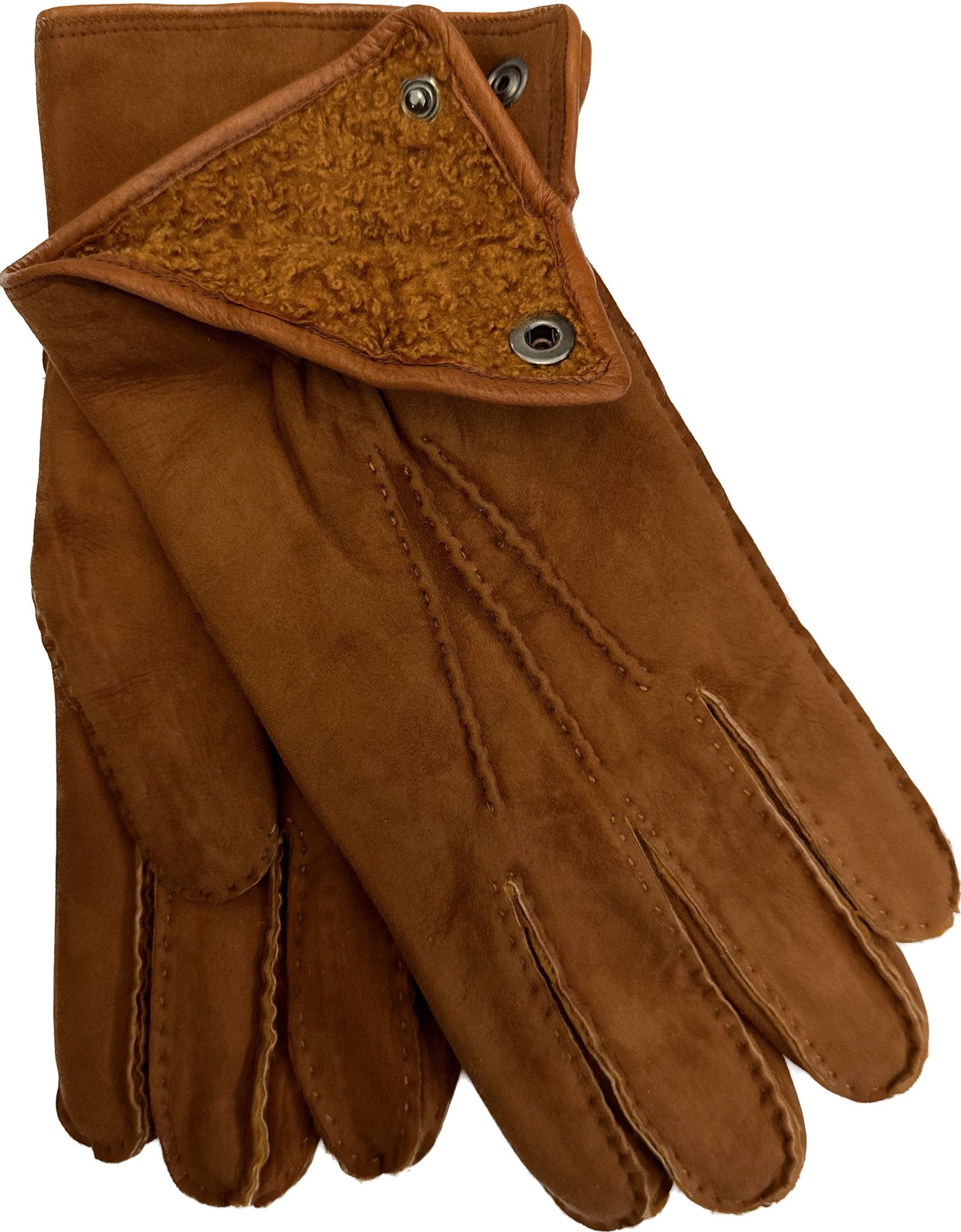 Guanto scamosciato lambskins chestnut caramel Monsieur - MONSIEUR