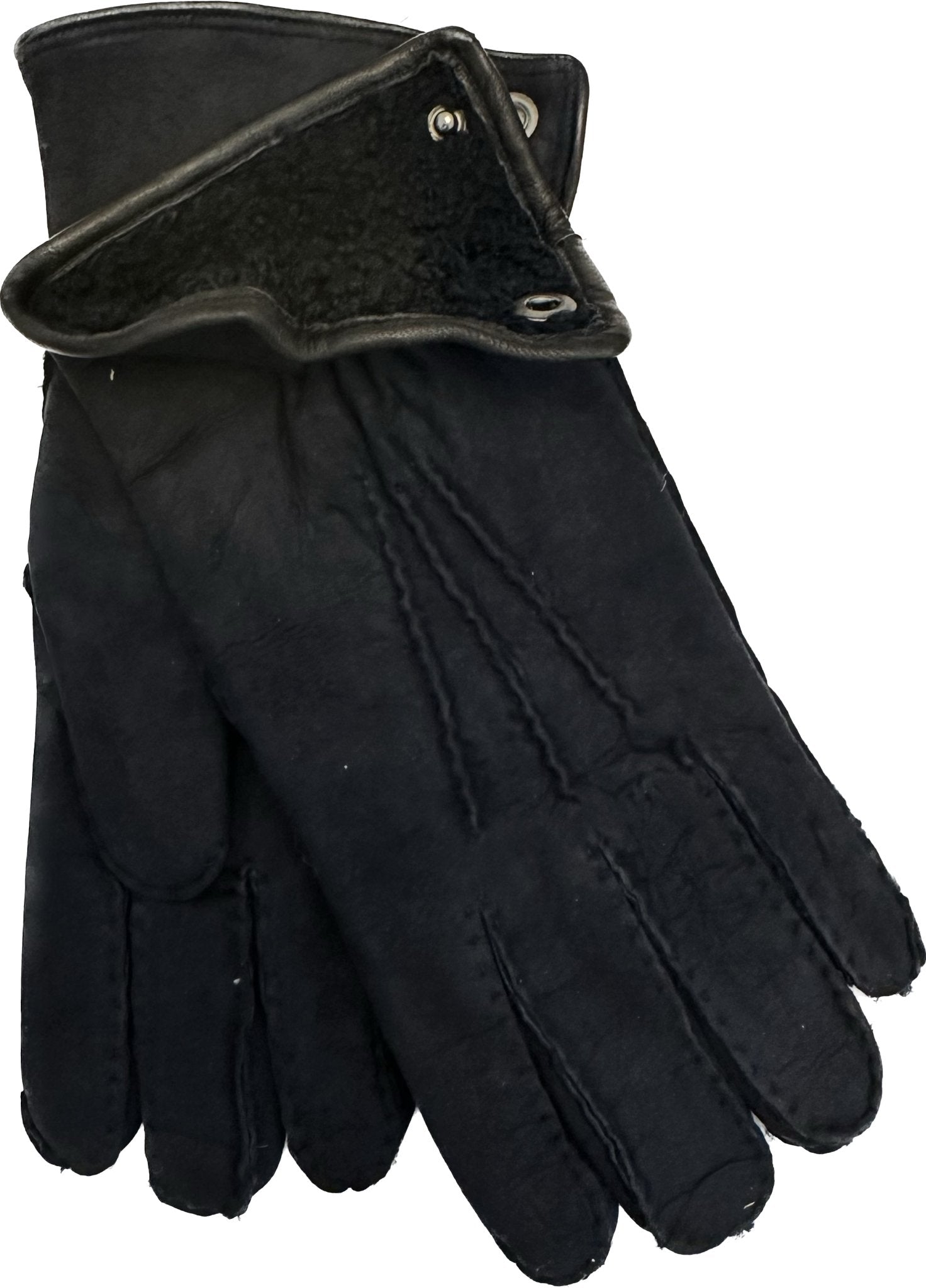 Guanto scamosciato lambskins navy Monsieur - MONSIEUR