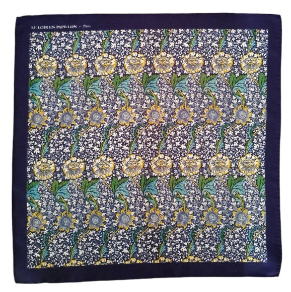 Pocket square Floreale seta Le Loir En Papillon - MONSIEUR