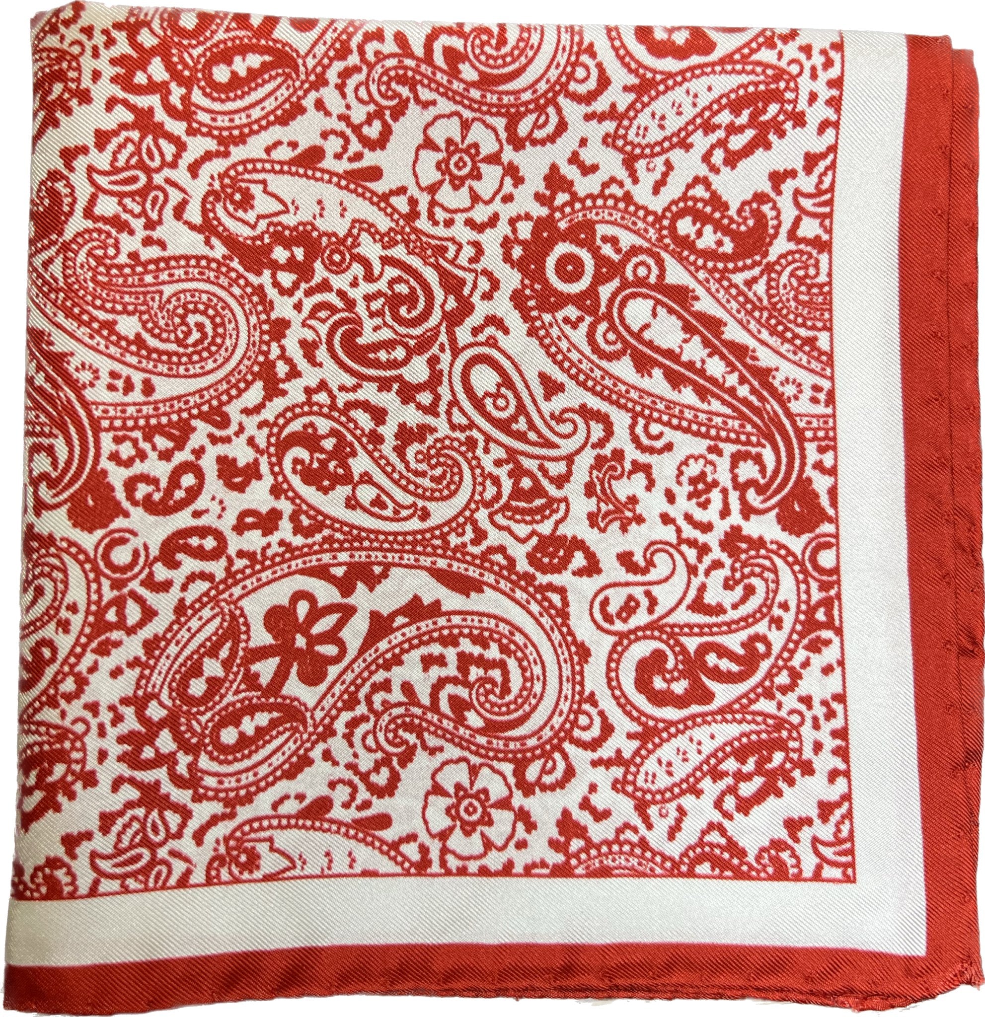 Pocket square seta bandana rossa Monsieur