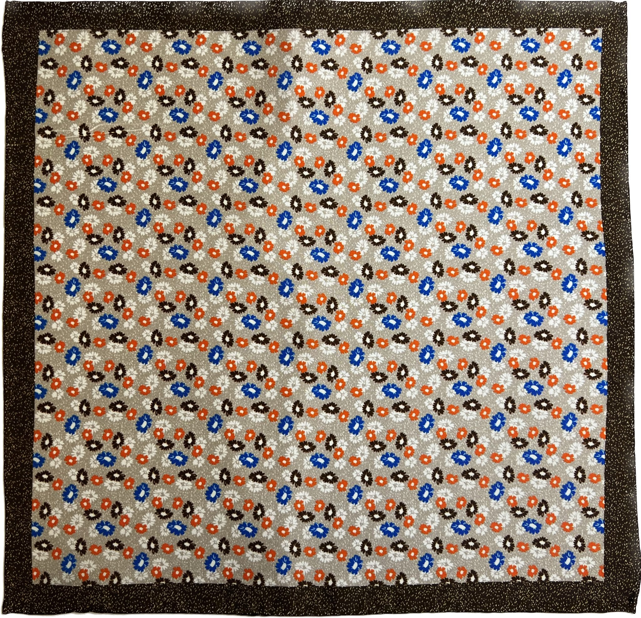 Pocket square seta margherite beige Monsieur - MONSIEUR