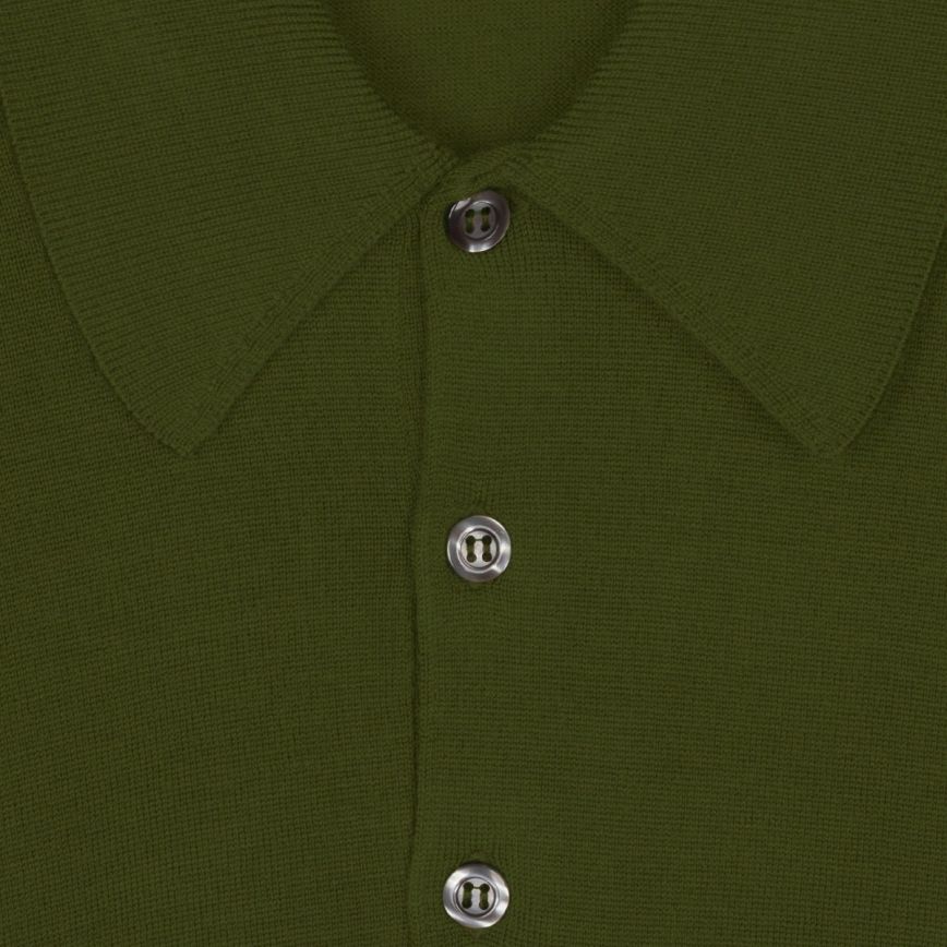 Polo dorset lana manica lunga verdant green John Smedley - MONSIEUR