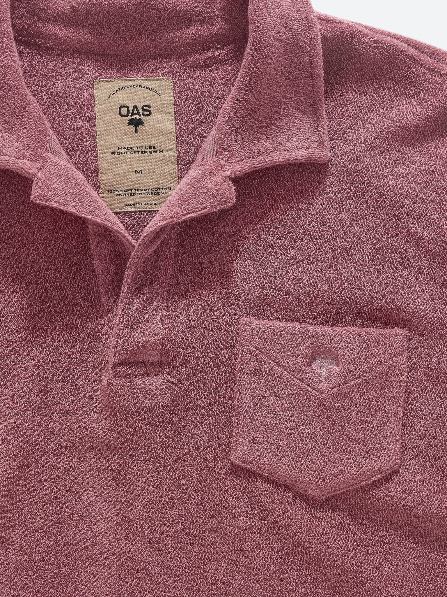 Polo spugna manica corta plum OAS - MONSIEUR