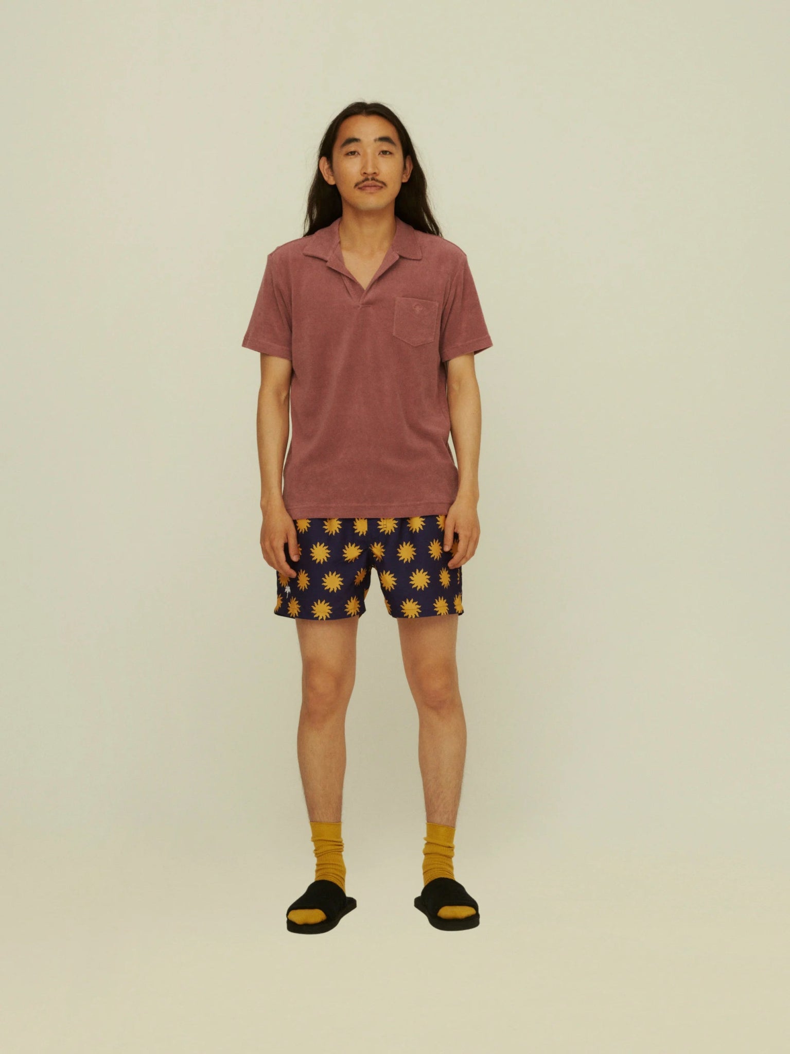 Polo spugna manica corta plum OAS - MONSIEUR