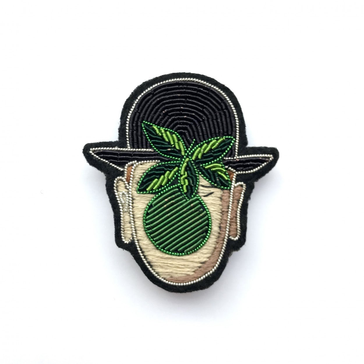 Spilla Apple Face Magritte Limited Edition Macon & Lesquoy - MONSIEUR