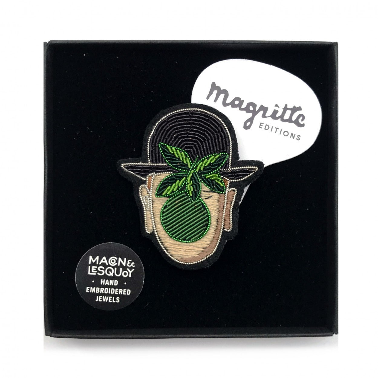 Spilla Apple Face Magritte Limited Edition Macon & Lesquoy - MONSIEUR