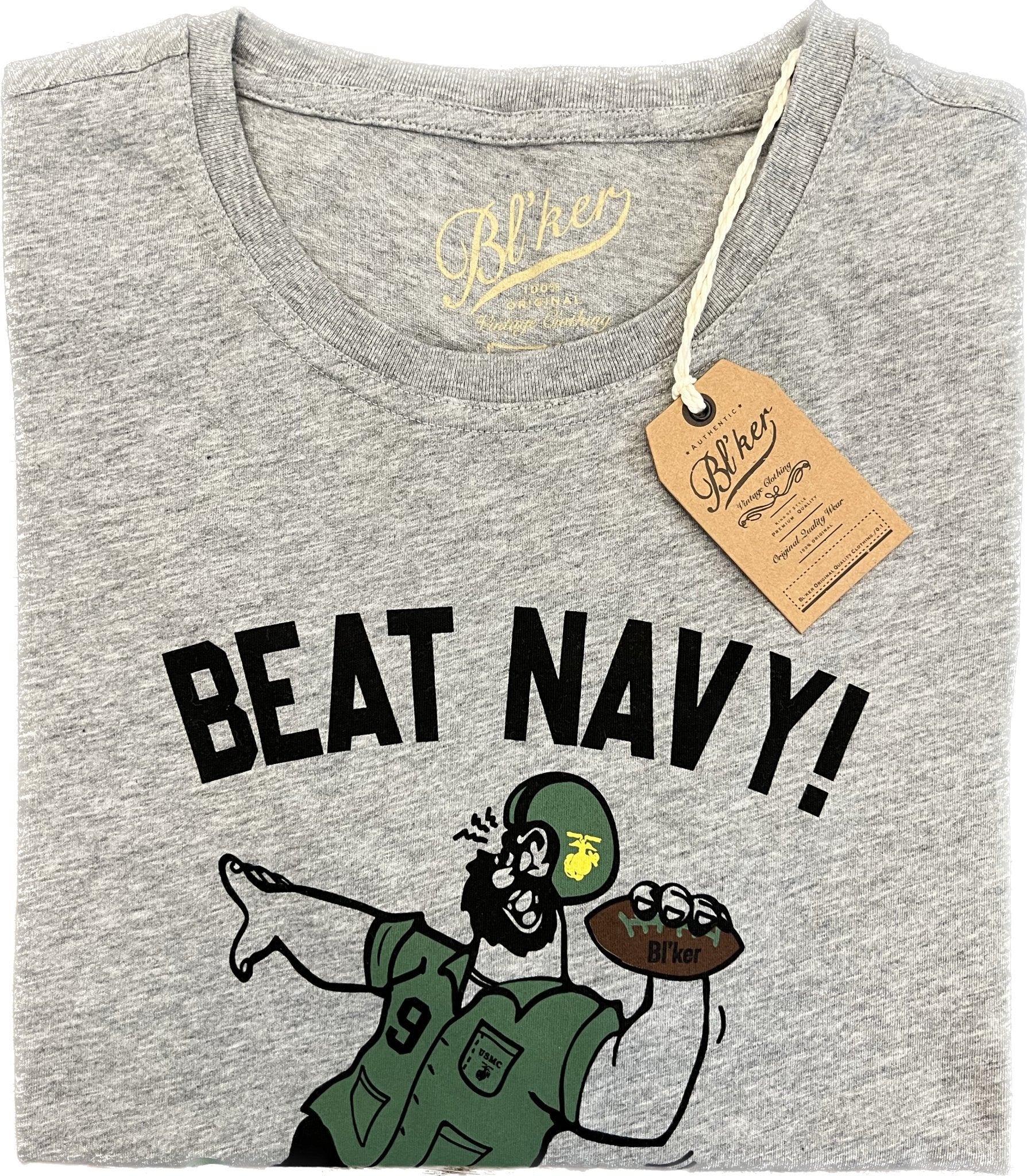 T-shirt cotone "Beat Navy!" BL'KER - MONSIEUR