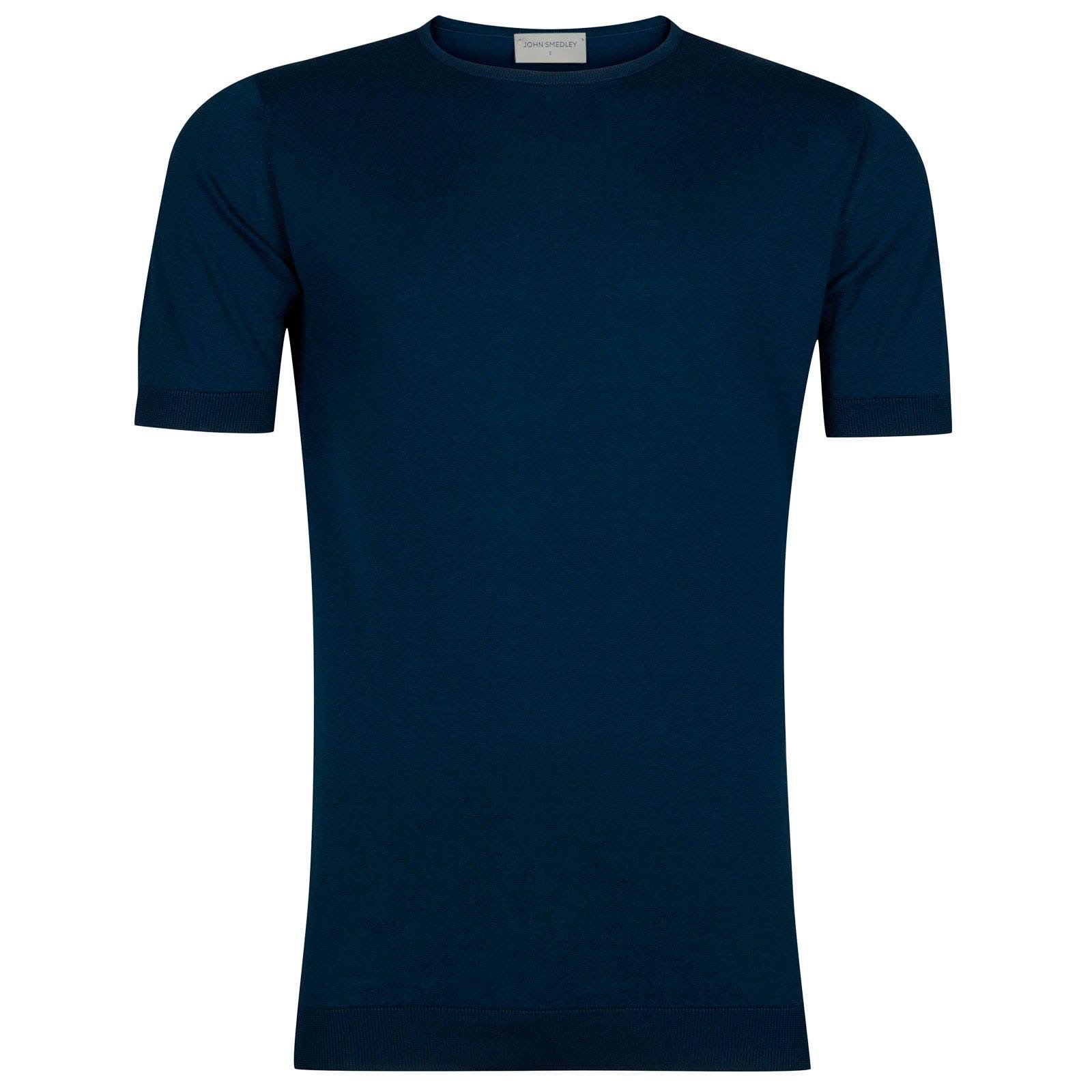 T-shirt girocollo indigo John Smedley - MONSIEUR